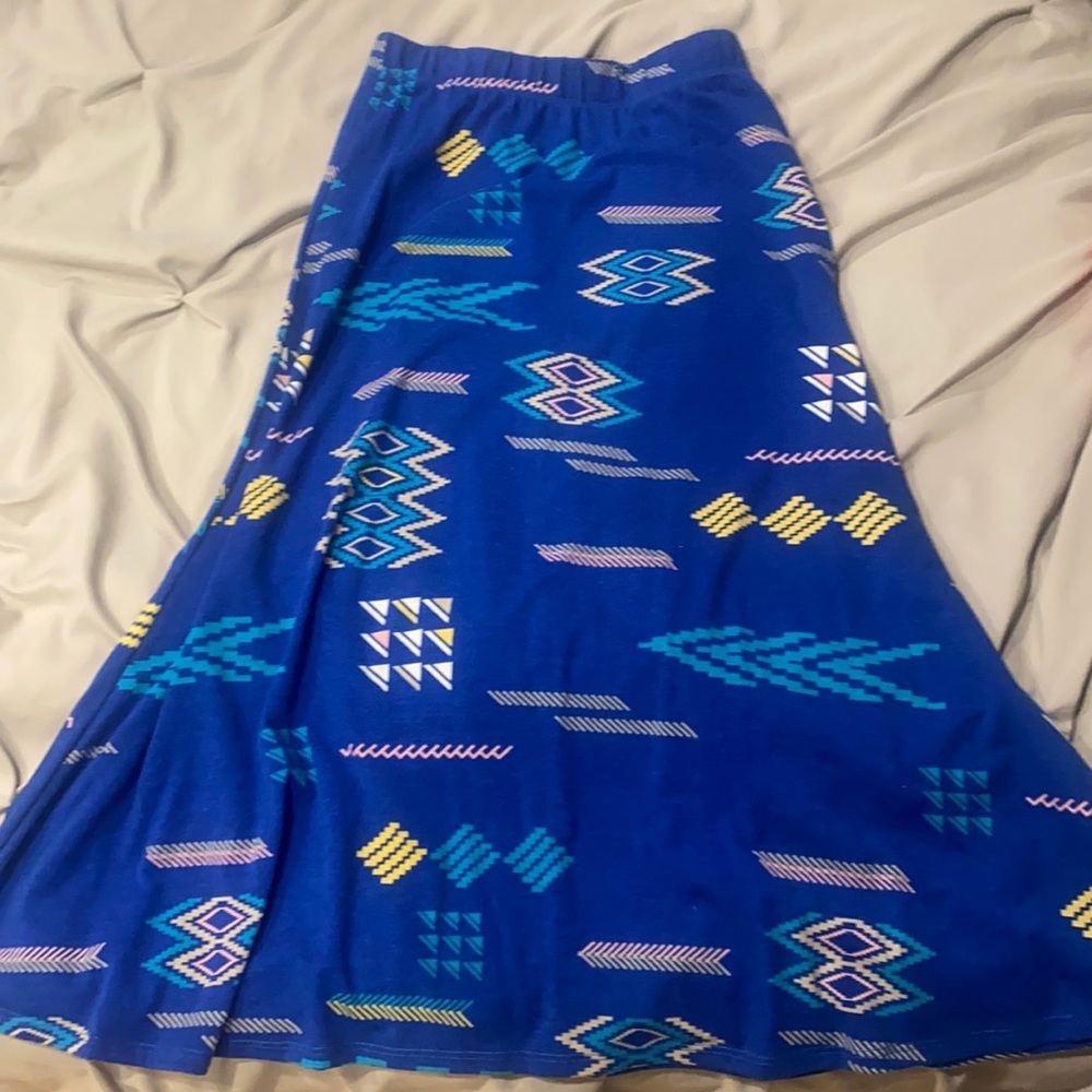 maxi skirt tribal pattern jersey soft material